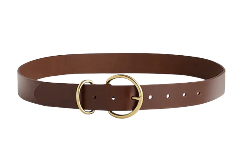 O-Buckle Leather Belt Top Labor Day Sales